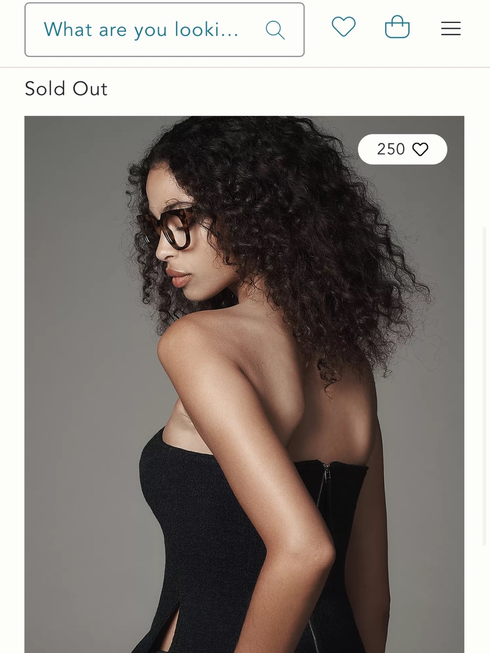 Moon River Navy Strapless top
